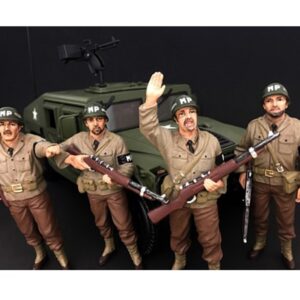 WWII Military Police 4 Piece Figure Set For 1:18 Scale Models by American Diorama