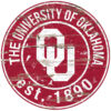 Oklahoma Sooners Wood Sign – 24″ Round – Special Order