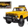 1966 Chevrolet C10 Fleetside Pickup Truck Off Road Yellow 1/24 Diecast Model by Motormax