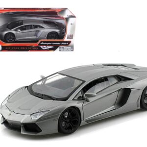 Lamborghini Aventador LP700-4 Gray Metallic 1/18 Diecast Model Car by Motormax