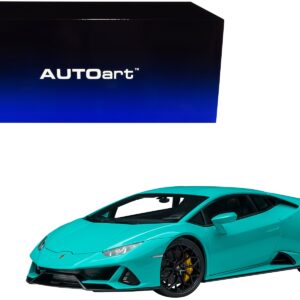 Lamborghini Huracan EVO Blu Glauco Blue 1/18 Model Car by Autoart