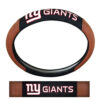 New York Giants Steering Wheel Cover Premium Pigskin Style