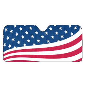 American Flag Auto Sun Shade