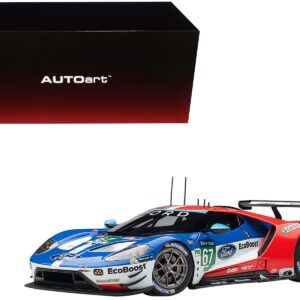 Ford GT #67 Harry Tincknell – Andy Priaulx – Pipo Derani “Ford Chip Ganassi Team UK” 24H Le Mans (2017) 1/18 Model Car by Autoart