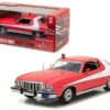 1976 Ford Gran Torino Red with White Stripes “Starsky and Hutch” (1975-1979) TV Series 1/24 Diecast Model Car by Greenlight