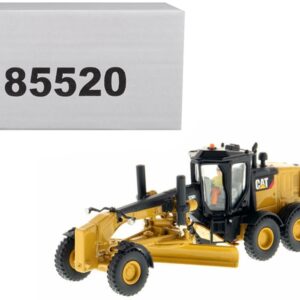 CAT Caterpillar 12M3 Motor Grader with Operator “High Line” Series 1/87 (HO) Scale Diecast Model by Diecast Masters