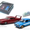 1969 Dodge Charger Daytona and 1974 Ford Escort RS 2000 Mkl “The Fast and The Furious” Movie Set of 2 pieces 1/43 Diecast Model Cars by Greenlight