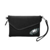 Philadelphia Eagles Purse Pebble Fold Over Crossbody Black – Special Order