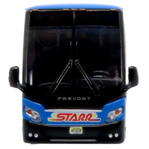 Prevost H3-45 Coach Bus “Starr Tours” Blue with Graphics Limited Edition 1/87 (HO) Diecast Model by Iconic Replicas