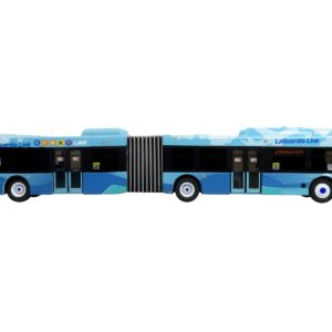 New Flyer Xcelsior XD60 Articulated Bus “MTA New York – LaGuardia Link” Blue with Graphics Limited Edition 1/87 (HO) Diecast Model by Iconic Replicas