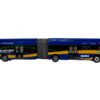 New Flyer Xcelsior XN60 Articulated Bus “DASH – Alexandria Transit Company” Blue Yellow Stripes Limited Edition “The Bus & Motorcoach Collection” 1/87 (HO) Diecast Model by Iconic Replicas