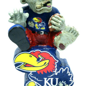 Kansas Jayhawks Zombie Figurine – On Logo w/Football CO