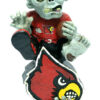 Louisville Cardinals Zombie Figurine On Logo with Football