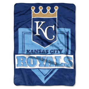 Kansas City Royals Blanket 60×80 Raschel Home Plate Design