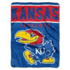 Kansas Jayhawks Blanket 60×80 Raschel Basic Design