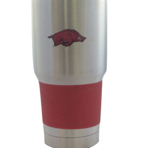 Arkansas Razorbacks Travel Tumbler 30oz Ultra Silver CO