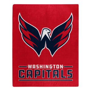 Washington Capitals Blanket 50×60 Raschel Interference Design – Special Order