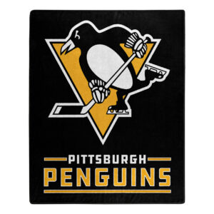 Pittsburgh Penguins Blanket 50×60 Raschel Interference Design