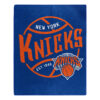 New York Knicks Blanket 50×60 Raschel Blacktop Design