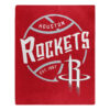 Houston Rockets Blanket 50×60 Raschel Blacktop Design