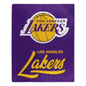 Los Angeles Lakers Blanket 50×60 Raschel Signature Design