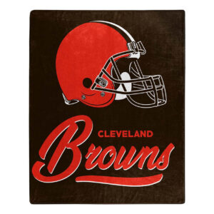 Cleveland Browns Blanket 50×60 Raschel Signature Design