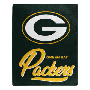 Green Bay Packers Blanket 50×60 Raschel Signature Design