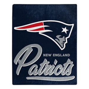 New England Patriots Blanket 50×60 Raschel Signature Design