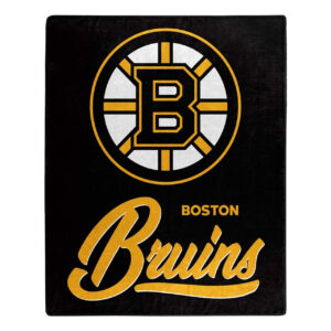 Boston Bruins Blanket 50×60 Raschel Signature Design