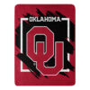 Oklahoma Sooners Blanket 46×60 Micro Raschel Dimensional Design Rolled