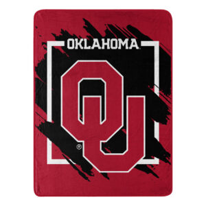 Oklahoma Sooners Blanket 46×60 Micro Raschel Dimensional Design Rolled