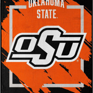 Oklahoma State Cowboys Blanket 46×60 Micro Raschel Dimensional Design Rolled