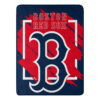 Boston Red Sox Blanket 46×60 Micro Raschel Dimensional Design Rolled