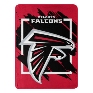 Atlanta Falcons Blanket 46×60 Micro Raschel Dimensional Design Rolled