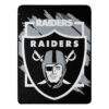 Las Vegas Raiders Blanket 46×60 Micro Raschel Dimensional Design Rolled