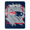 New England Patriots Blanket 46×60 Micro Raschel Dimensional Design Rolled