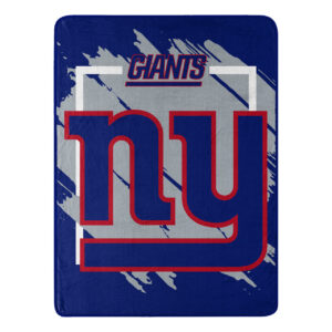 New York Giants Blanket 46×60 Micro Raschel Dimensional Design Rolled