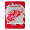 Detroit Red Wings Blanket 46×60 Micro Raschel Dimensional Design Rolled Special Order