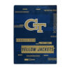 Georgia Tech Yellow Jackets Blanket 60×80 Raschel Digitize Design