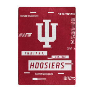 Indiana Hoosiers Blanket 60×80 Raschel Digitize Design