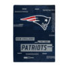 New England Patriots Blanket 60×80 Raschel Digitize Design