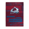 Colorado Avalanche Blanket 60×80 Raschel Digitize Design