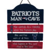 New England Patriots Sign Wood Man Cave Design