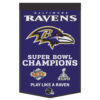 Baltimore Ravens Banner Wool 24×38 Dynasty Champ Design