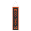 Cincinnati Bengals Banner Wool 8×32 Heritage Slogan Design – Special Order