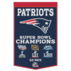 New England Patriots Banner Wool 24×38 Dynasty Champ Design