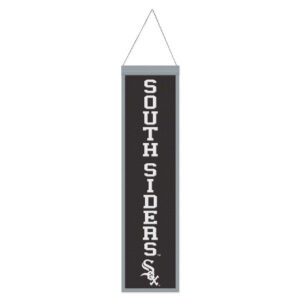 Chicago White Sox Banner Wool 8×32 Heritage Slogan Design – Special Order