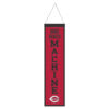 Cincinnati Reds Banner Wool 8×32 Heritage Slogan Design – Special Order