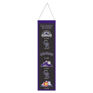 Colorado Rockies Banner Wool 8×32 Heritage Evolution Design – Special Order