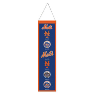 New York Mets Banner Wool 8×32 Heritage Evolution Design